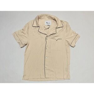 Tombolo Adult Small Shirt Button Down Short Sleeve Collared Cabrisa Beach Preppy
